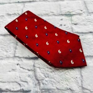 Lauren Ralph Lauren Mens Red Paisley Silk Tie Preppy Office Career Holiday